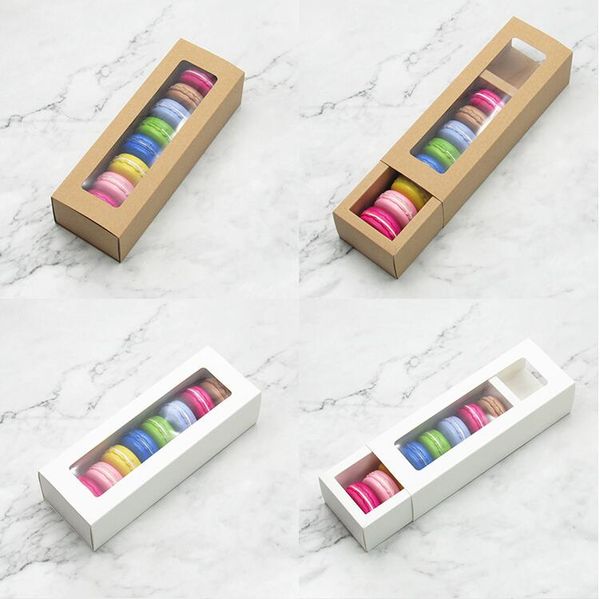 30pcs macaron packing paper box white brown kraft carboard box with transparent window diy cookie macaron gift
30pcs macaron packing paper box white brown kraft carboard box with transparent window diy cookie macaron gift