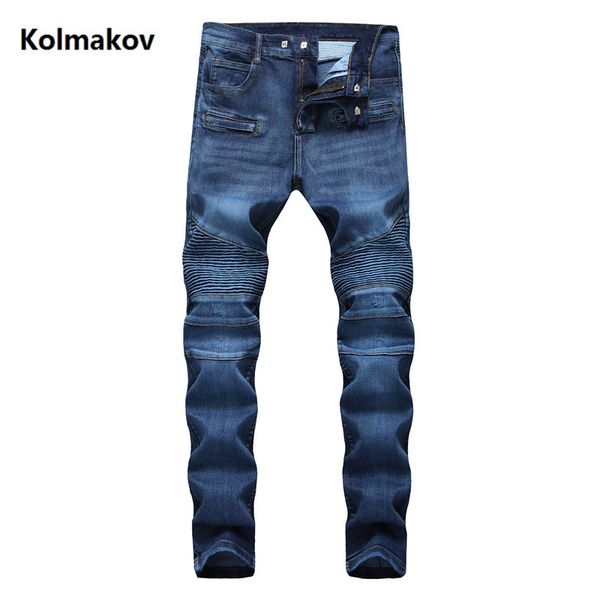 2019 new arrival casual slim elastic jeans men ,men's straight jeans , wrinkle men size 28-40, Blue
2019 new arrival casual slim elastic jeans men ,men's straight jeans , wrinkle men size 28-40, Blue