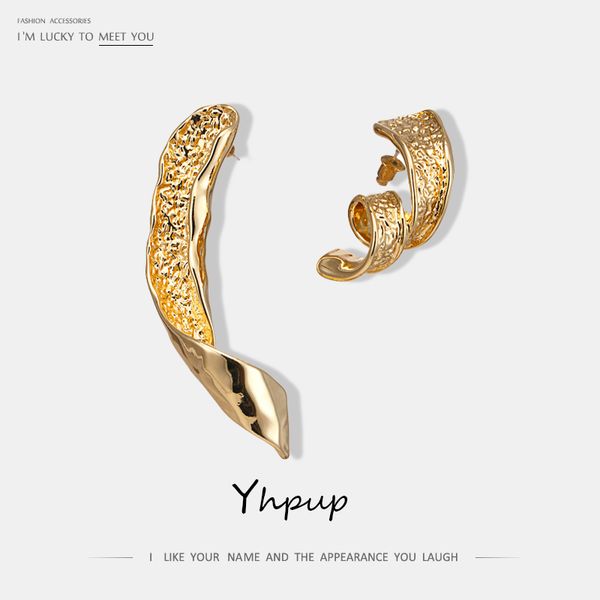yhpup stylish personality distortion irregular metal stud earrings asymmetry copper earrings for women party jewelry s925 silver, Golden
yhpup stylish personality distortion irregular metal stud earrings asymmetry copper earrings for women party jewelry s925 silver, Golden