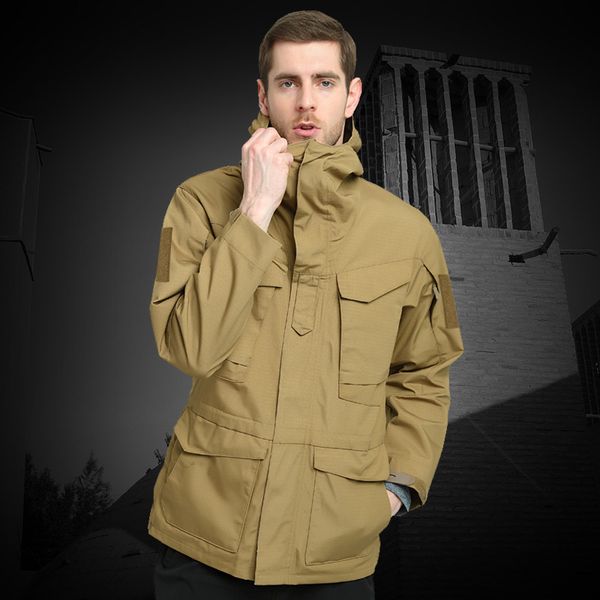 captain david autumn tactical windshield men's colour wear waterproof, air-permeable and warm-keeping coat, Tan;black
captain david autumn tactical windshield men's colour wear waterproof, air-permeable and warm-keeping coat, Tan;black