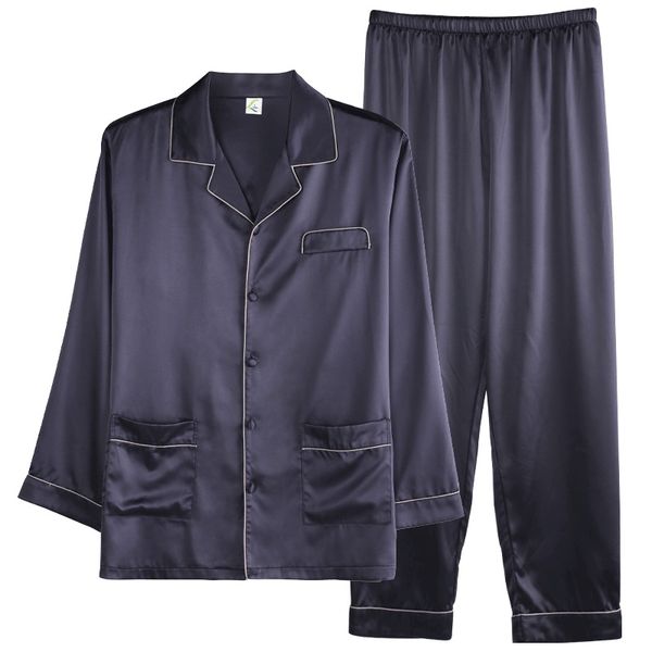 2019 luxury men's summer silk simple pajama sets satin cardigan sleepwear pajamas male sleepwear home pijama hombre loungewear, Black;brown
2019 luxury men's summer silk simple pajama sets satin cardigan sleepwear pajamas male sleepwear home pijama hombre loungewear, Black;brown