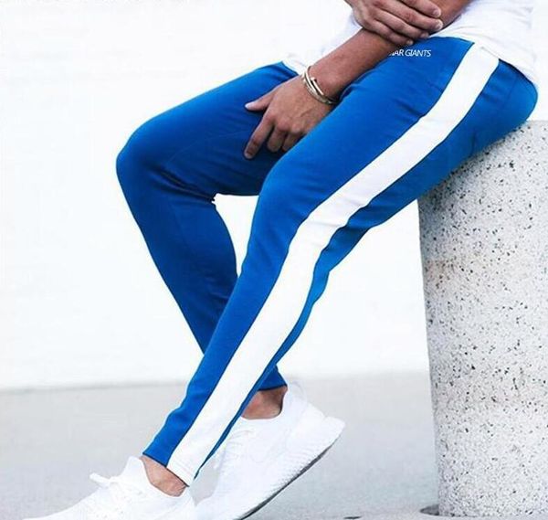 new men pants hip hop fitness clothing joggers sweatpants side stripe classic fashion streetwear track pants trousers, Black
new men pants hip hop fitness clothing joggers sweatpants side stripe classic fashion streetwear track pants trousers, Black