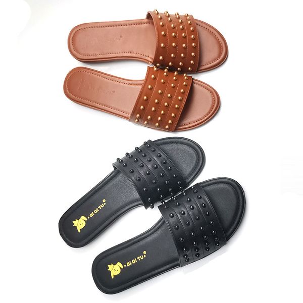 slippers women wear 2020 summer new fashion wild flat bottom lazy word pearl beach sandals and slippers tide, Black
slippers women wear 2020 summer new fashion wild flat bottom lazy word pearl beach sandals and slippers tide, Black