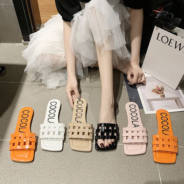 checkered cut-out open toe slippers women soft bottom candy colors flats slides sewing mirror weave square toe femmes pantuflas, Black
checkered cut-out open toe slippers women soft bottom candy colors flats slides sewing mirror weave square toe femmes pantuflas, Black