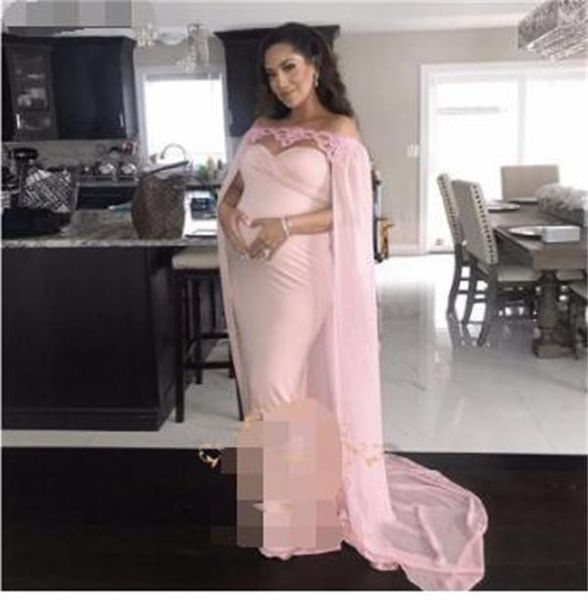 pink long prom dresses with cloak for pregnant evening sweetheart plus size chiffon party dress customize maternity gowns, Black;red
pink long prom dresses with cloak for pregnant evening sweetheart plus size chiffon party dress customize maternity gowns, Black;red