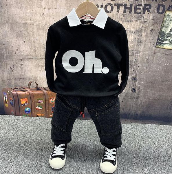 winter boys clothing sets boy cotton casual children's wear baby boys thick plush knit sweater+ plush pants 2 pcs clothes set, White
winter boys clothing sets boy cotton casual children's wear baby boys thick plush knit sweater+ plush pants 2 pcs clothes set, White