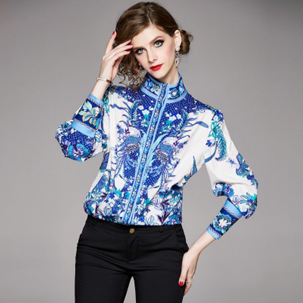 2020 fashion elegant lady and girl's blouses & shirts,beauty printing shirt of women,stand collar long sleeve spring new top, White
2020 fashion elegant lady and girl's blouses & shirts,beauty printing shirt of women,stand collar long sleeve spring new top, White