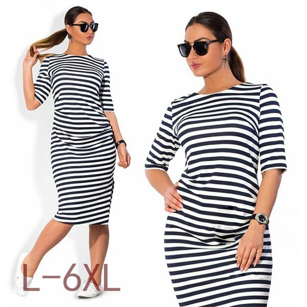 5xl 6xl large size autumn summer dress big size black white striped dress straight dresses plus size women clothing vestido, Black;gray
5xl 6xl large size autumn summer dress big size black white striped dress straight dresses plus size women clothing vestido, Black;gray
