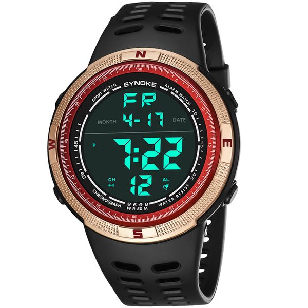 synoke new men digital watches sports waterproof luminous watch fashion casual electronics multi function wristwatches for men, Slivery;brown
synoke new men digital watches sports waterproof luminous watch fashion casual electronics multi function wristwatches for men, Slivery;brown