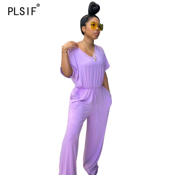 women v-neck short sleeve summer solid color casual jumpsuits pockets design leisure loose rompers, Black;white
women v-neck short sleeve summer solid color casual jumpsuits pockets design leisure loose rompers, Black;white