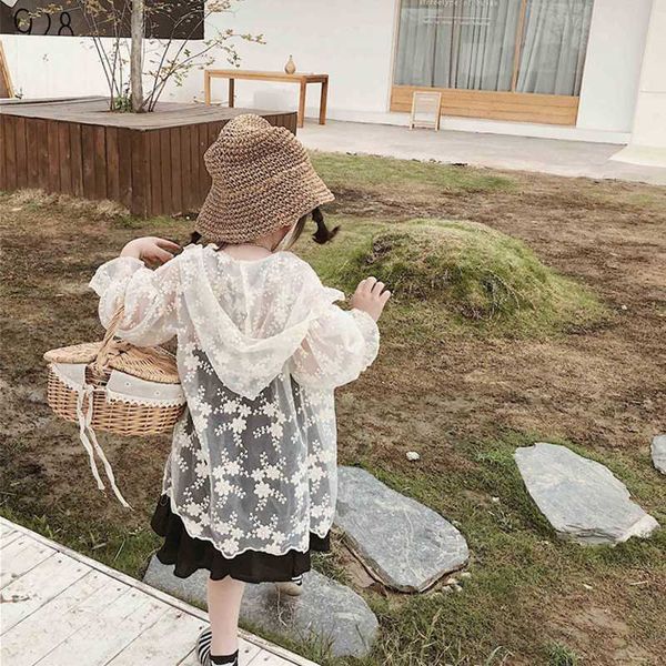 girls lace blouse cardigan flower summer lace hollow sun protection jackets hooded kids thin outwear for girls 2 4 5 6 7 8 years, Blue;gray
girls lace blouse cardigan flower summer lace hollow sun protection jackets hooded kids thin outwear for girls 2 4 5 6 7 8 years, Blue;gray