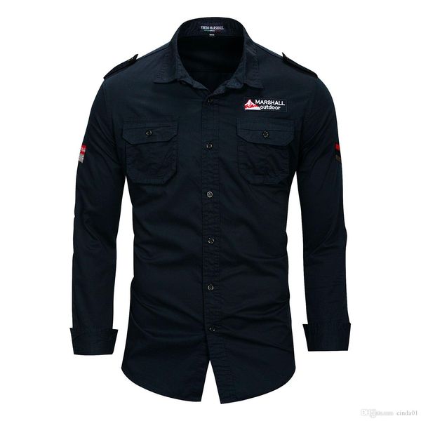 new mens pilot shirts long sleeve casual shirts turn down collar ma1 fashion shirt clothing, White;black
new mens pilot shirts long sleeve casual shirts turn down collar ma1 fashion shirt clothing, White;black