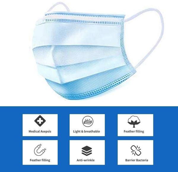 20pcs pack sell face-mask safe-protective filter dust bacteria haze 3-layer masks comfortable and breathable ship by dhl
20pcs pack sell face-mask safe-protective filter dust bacteria haze 3-layer masks comfortable and breathable ship by dhl