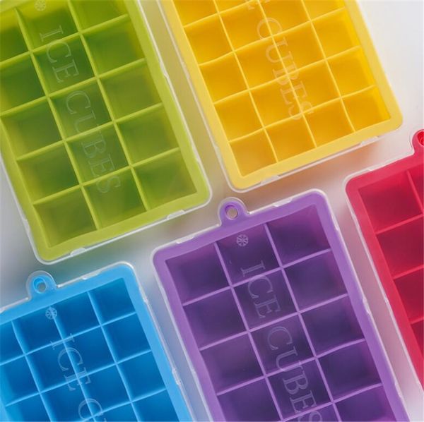 new dining 15 grid food grade silicone ice tray home with lid diy ice cube mold square shape ice cream maker kitchen bar accessories
new dining 15 grid food grade silicone ice tray home with lid diy ice cube mold square shape ice cream maker kitchen bar accessories