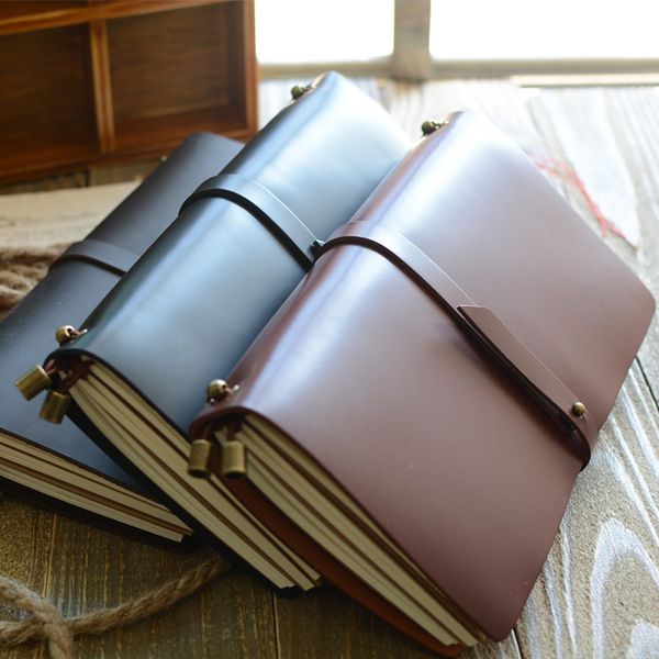 notepads "endless story l" large real genuine cowhide leather travel journal business notebook study diary blank lined grid papers, Purple;pink
notepads "endless story l" large real genuine cowhide leather travel journal business notebook study diary blank lined grid papers, Purple;pink