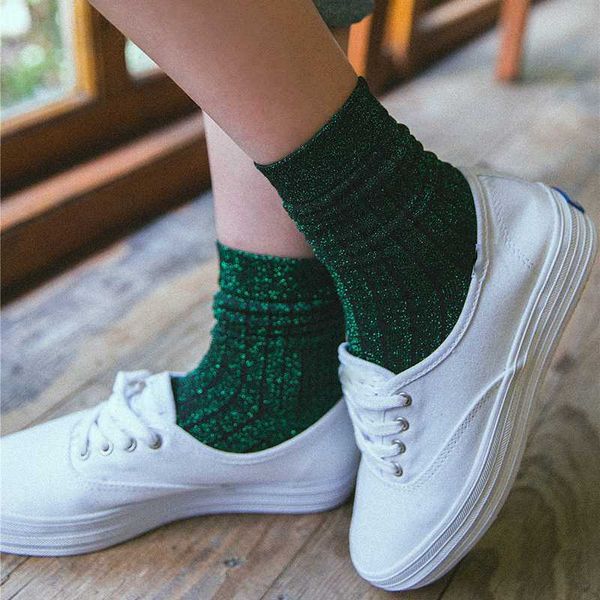 latest fashion cool shiny silver silk women socks spring autumn trendy bling bling glitter socks shine sparkling, Black;white
latest fashion cool shiny silver silk women socks spring autumn trendy bling bling glitter socks shine sparkling, Black;white