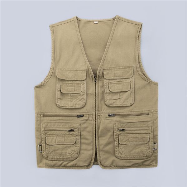 2020 new men's casual vest with multi pockets cotton men vests regular five colors plus large size 5xl vest men summer ales, Black;white
2020 new men's casual vest with multi pockets cotton men vests regular five colors plus large size 5xl vest men summer ales, Black;white