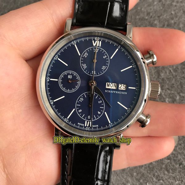 version 150 anniversary series iw391023 blue dial cal.79320 chronograph automatic mens watch steel case leather sport designer watches, Slivery;brown
version 150 anniversary series iw391023 blue dial cal.79320 chronograph automatic mens watch steel case leather sport designer watches, Slivery;brown