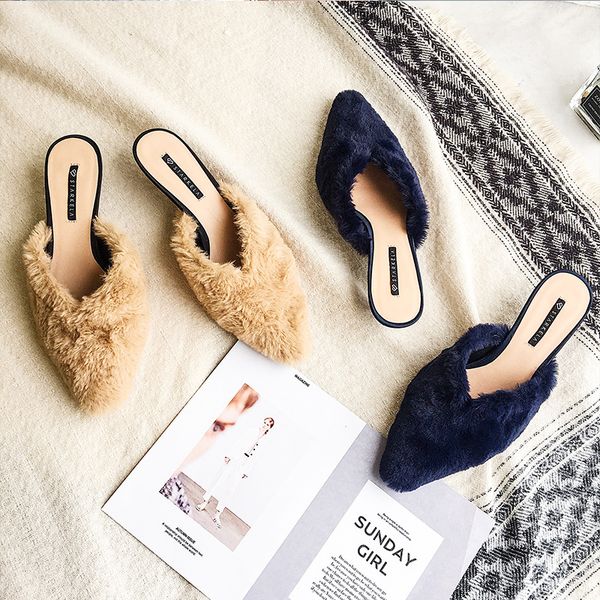 famous design real fur outing slides women shoe cat heels pointed toe mules sandals ladies ins furry v open slippers, Black
famous design real fur outing slides women shoe cat heels pointed toe mules sandals ladies ins furry v open slippers, Black