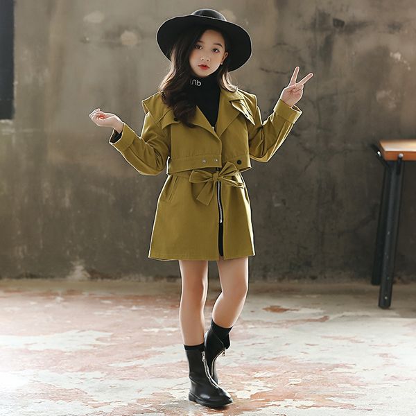 big girls cotton windbreaker children coat teens zipper trench 2pcs set overcoats child spring outwear autumn long clothes cl177, Blue;gray
big girls cotton windbreaker children coat teens zipper trench 2pcs set overcoats child spring outwear autumn long clothes cl177, Blue;gray