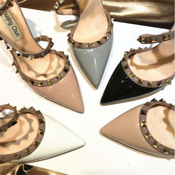 casual designer lady fashion brand women fashion black patent leather spikes strappy ankle designer pumps high heels women heels
casual designer lady fashion brand women fashion black patent leather spikes strappy ankle designer pumps high heels women heels