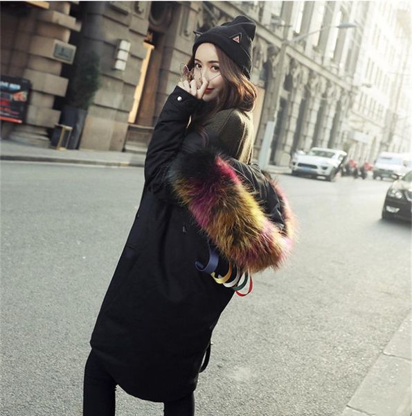 female women's winter coat parkas thick white duck down jacket women hooded raccoon fur collar coats abrigo mujer wxf196, Black
female women's winter coat parkas thick white duck down jacket women hooded raccoon fur collar coats abrigo mujer wxf196, Black