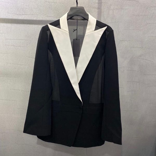 2020ss summer luxury women patchwork sheer blazer jacket for ladies coat ddxgz2 6.15, White;black
2020ss summer luxury women patchwork sheer blazer jacket for ladies coat ddxgz2 6.15, White;black
