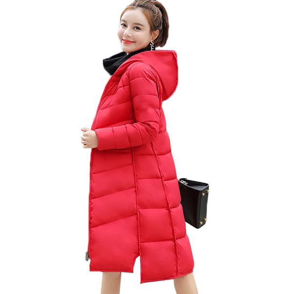 2018 new women winter parka hooded warm coat slim cotton padded basic jacket female medium-long outwear plus size women clothing, Black
2018 new women winter parka hooded warm coat slim cotton padded basic jacket female medium-long outwear plus size women clothing, Black