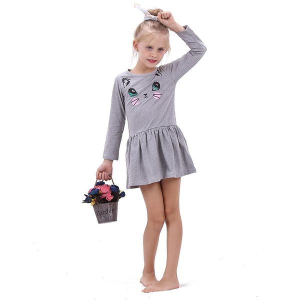 new summer girl cat print dress long sleeve girls casual dresses children clothing for kids cartoon dress 2~6 years, Red;yellow
new summer girl cat print dress long sleeve girls casual dresses children clothing for kids cartoon dress 2~6 years, Red;yellow