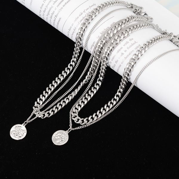 fashion personality hip hop necklace female titanium steel clavicle chain female tide trend accessories sale, Silver
fashion personality hip hop necklace female titanium steel clavicle chain female tide trend accessories sale, Silver