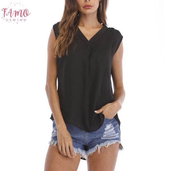 women blouse loose sleeveless shirts 2020 summer casual solid chiffon blouses plus size female shirts vest women clothing, White
women blouse loose sleeveless shirts 2020 summer casual solid chiffon blouses plus size female shirts vest women clothing, White