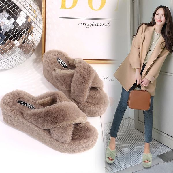 female shoes slippers casual slides flock platform fur flip flops 2020 flat plush rubber fabric pu basic shoes woman, Black
female shoes slippers casual slides flock platform fur flip flops 2020 flat plush rubber fabric pu basic shoes woman, Black
