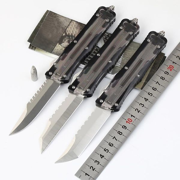 201905 D A out the front Automatic Tactical Knife Clear Top CC Outdoor Rescue EDC Tool Camping Hiking Knives with sheath P982M R
201905 D A out the front Automatic Tactical Knife Clear Top CC Outdoor Rescue EDC Tool Camping Hiking Knives with sheath P982M R