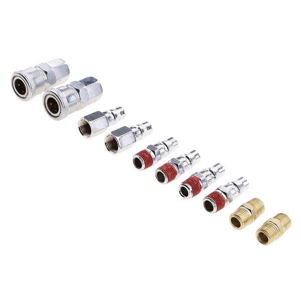 10 pieces air compressor line hose fittings quick release connector 1/4
10 pieces air compressor line hose fittings quick release connector 1/4