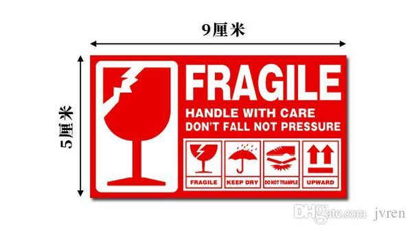 brand new 1000pcs fragile shipping label stickers 9cmx5cm quanlity color red 5 types can be choosed
brand new 1000pcs fragile shipping label stickers 9cmx5cm quanlity color red 5 types can be choosed