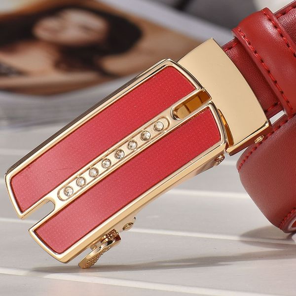 automatic buckle leather rhinestone elegant women's all-match cowhide belt water drill inlaid leather belt women's, Black;brown
automatic buckle leather rhinestone elegant women's all-match cowhide belt water drill inlaid leather belt women's, Black;brown