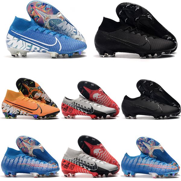 2019 mens soccer shoes mercurial superfly 7 elite njr cr7 fg outdoor soccer cleats football boots high ankle scarpe calcio, White;red 
2019 mens soccer shoes mercurial superfly 7 elite njr cr7 fg outdoor soccer cleats football boots high ankle scarpe calcio, White;red