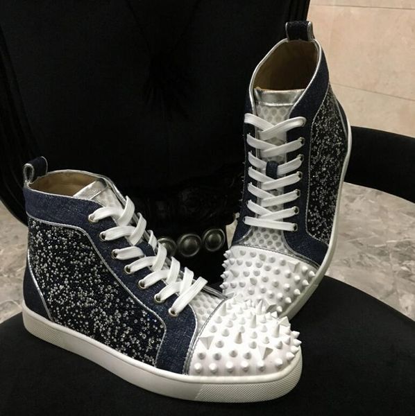 new women men red bottom sneakers men luxury shoes print silver pik pik no limit rare studs rhinestones graffiti brand shoes, Black
new women men red bottom sneakers men luxury shoes print silver pik pik no limit rare studs rhinestones graffiti brand shoes, Black