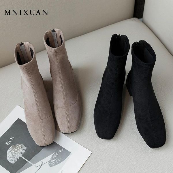 mnixuan handmade autumn winter ankle boots for women shoes 2019 new square toe thick high heels zipper leather black booties
mnixuan handmade autumn winter ankle boots for women shoes 2019 new square toe thick high heels zipper leather black booties