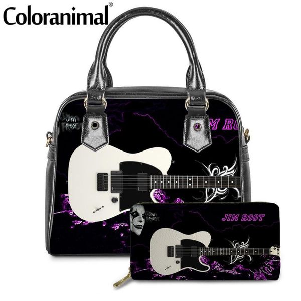coloranimal music guitar print tote handbags women 2pcs/set hand bags pu leath black shoulder bag with zipper lady wallet
coloranimal music guitar print tote handbags women 2pcs/set hand bags pu leath black shoulder bag with zipper lady wallet