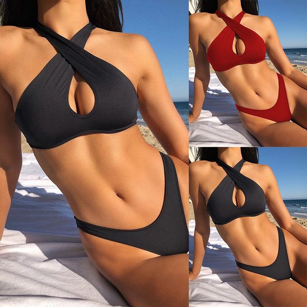 women's swimwear cross bikini suit ladies 2021 push-ups thickening brazilian beachwear, White;black
women's swimwear cross bikini suit ladies 2021 push-ups thickening brazilian beachwear, White;black