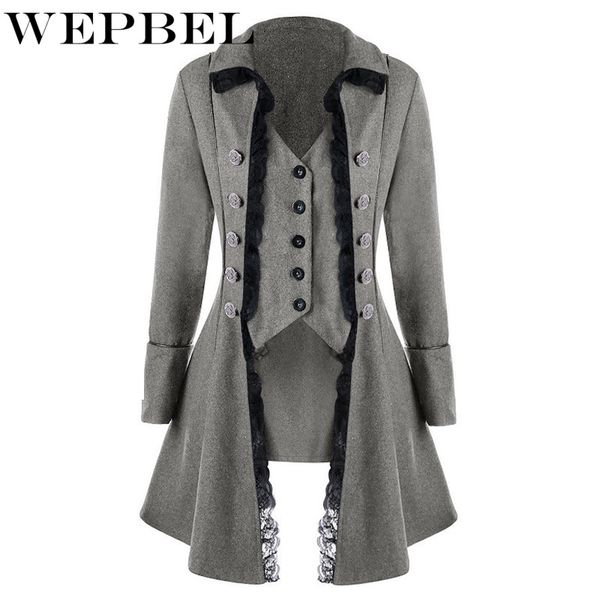 wepbel autumn retro women coat long sleeve three-breasted buckle women's clothing slim middle agesturn-down collar coat, Black
wepbel autumn retro women coat long sleeve three-breasted buckle women's clothing slim middle agesturn-down collar coat, Black