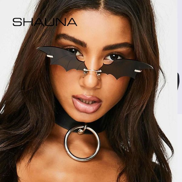 shauna ins popular oversize sunglasses women fashion rimless bat sun glasses men uv400, White;black
shauna ins popular oversize sunglasses women fashion rimless bat sun glasses men uv400, White;black