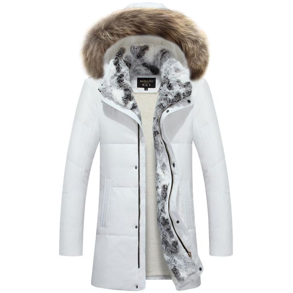 2019 new men white down jacket with 100% real raccoon fur trim hood winter warm over size outwear, Black
2019 new men white down jacket with 100% real raccoon fur trim hood winter warm over size outwear, Black