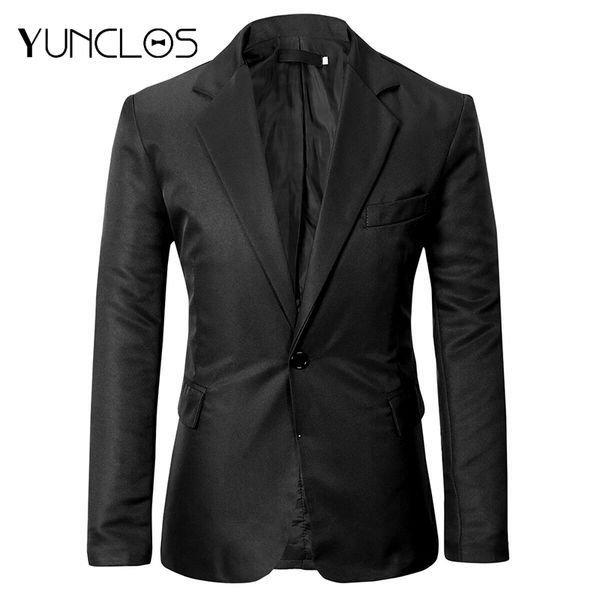 yunclos eu size 2019 autumn new men's suit blazer single buttons solid color suit jackets casual men business slim fit blazer, White;black
yunclos eu size 2019 autumn new men's suit blazer single buttons solid color suit jackets casual men business slim fit blazer, White;black