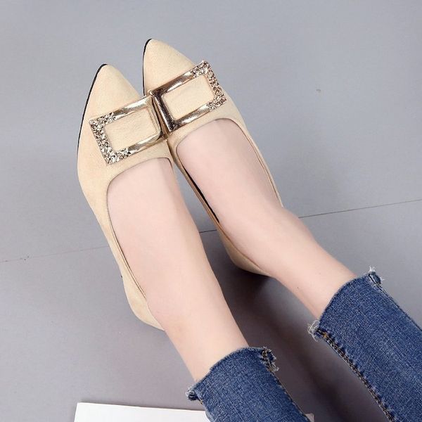 2019 spring and autumn new pointy head shallow mouth wear doudou shoes single shoes flat women's, Black
2019 spring and autumn new pointy head shallow mouth wear doudou shoes single shoes flat women's, Black