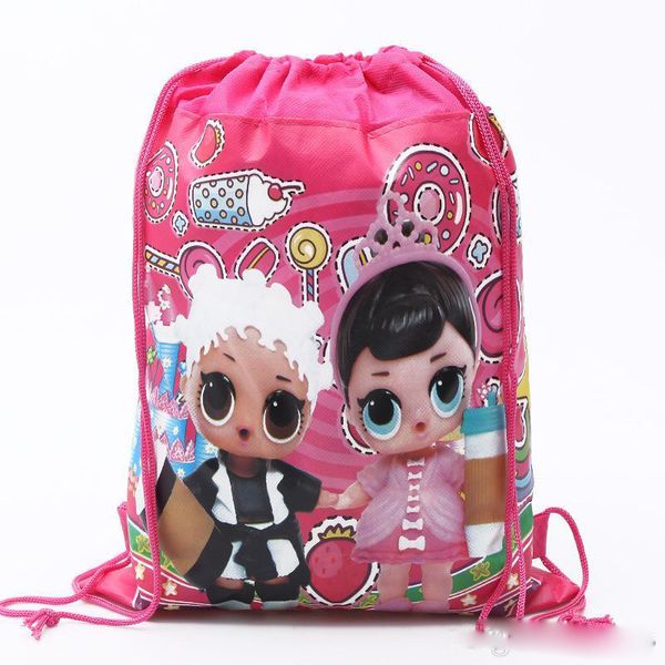 Cartoon torage bag birthday party favor for girl lol doll gift bag draw tring pocket backpack kid toy package wimming beach bag 
Cartoon torage bag birthday party favor for girl lol doll gift bag draw tring pocket backpack kid toy package wimming beach bag