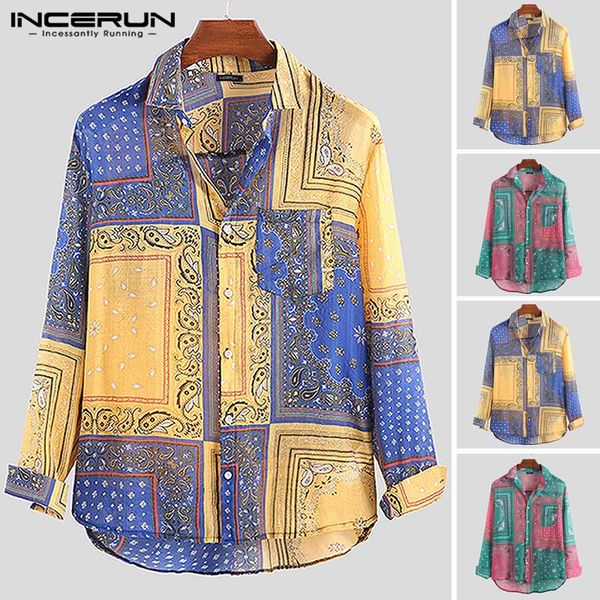 incerun vintage men гавайская рубашка печать этнический стиль бренда с длинным рукавом камиза кнопка отпуск 2020 нагрудные chic повседневный, White;black
incerun vintage men гавайская рубашка печать этнический стиль бренда с длинным рукавом камиза кнопка отпуск 2020 нагрудные chic повседневный, White;black