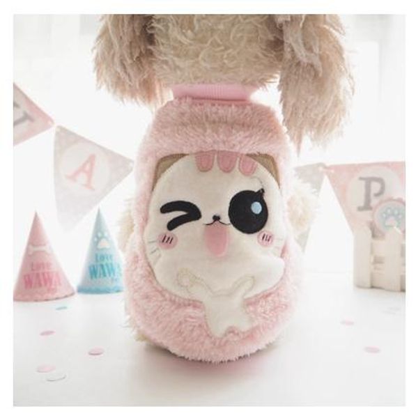 special cat change to pack pet dog clothes autumn and winter clothing pink puppy 
special cat change to pack pet dog clothes autumn and winter clothing pink puppy