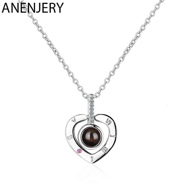 2 colors love heart shaped 925 sterling silver necklaces zircon projection meaningful necklaces for women gift
2 colors love heart shaped 925 sterling silver necklaces zircon projection meaningful necklaces for women gift
